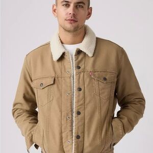 Levi's Premium Type III Sherpa Trucker Jacket EUC L